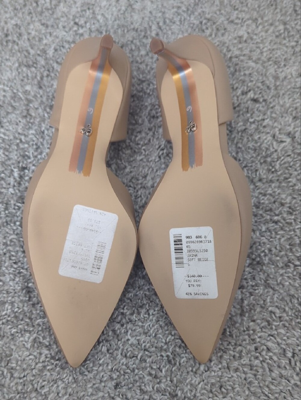 Sam Edelman Pointed Jaina in Soft Beige - Picture 3 of 5